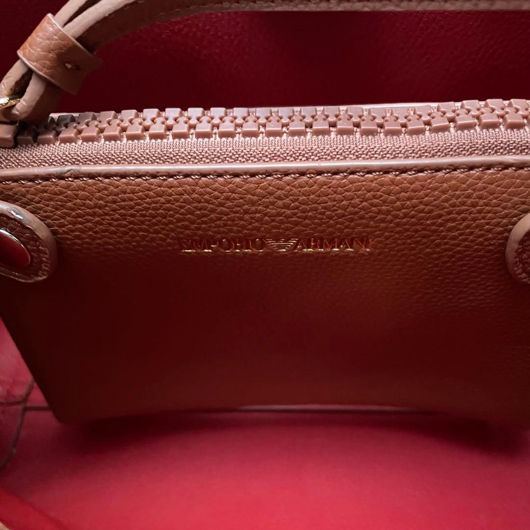 ✨️未使用保管✨️ Emporio Armani ショルダーバッグ　ブラウン