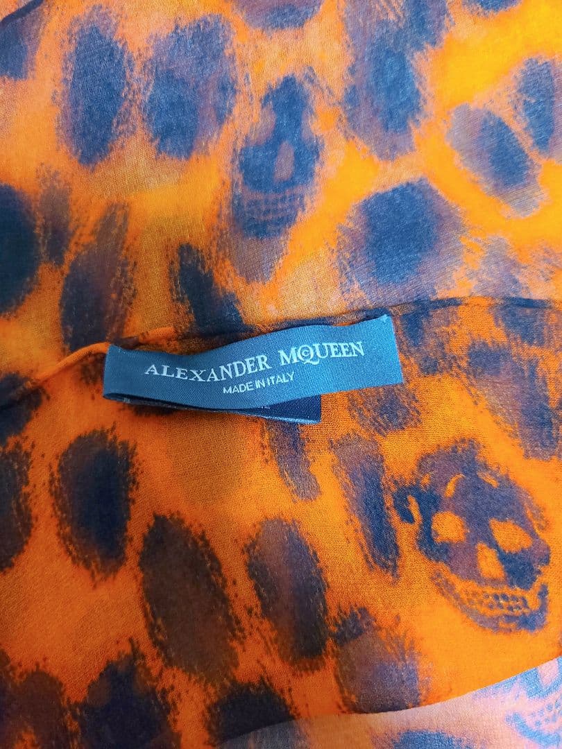 【美品】Alexander McQueen アレキサンダーマックイーンストール