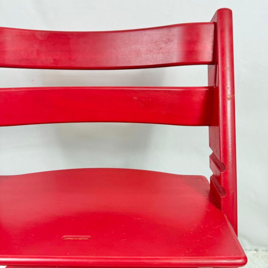 【廃盤】STOKKE ストッケ　トリップトラップ　SN4〜 レッド　827-1