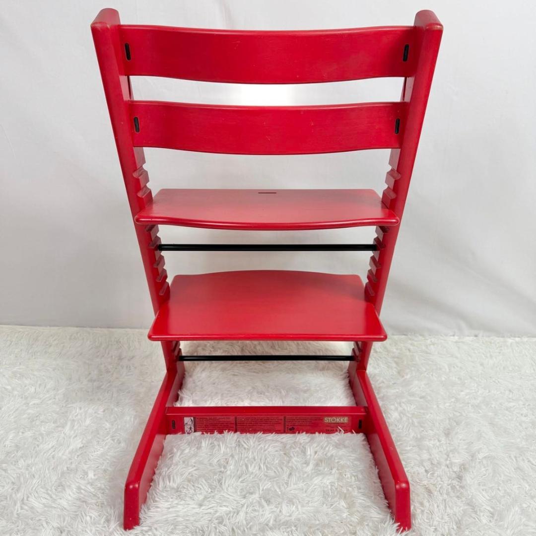 【廃盤】STOKKE ストッケ　トリップトラップ　SN4〜 レッド　827-1