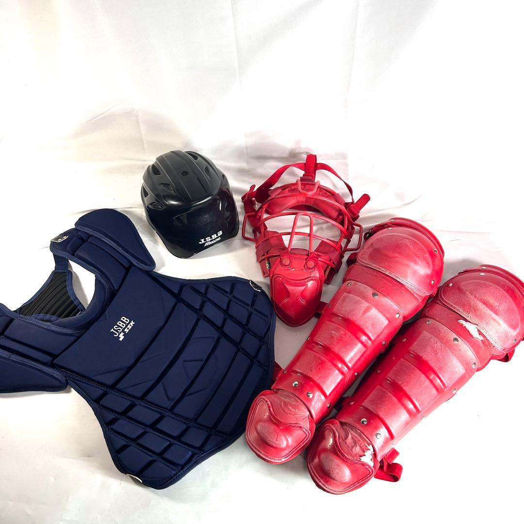 【送料無料】SSK 軟式用　JSBB キャッチャー用防具セット　ヘルメット付