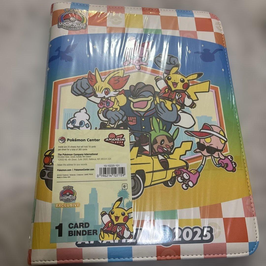 【現地限定】 WCS 2025 アナハイム ピカチュウ バインダー