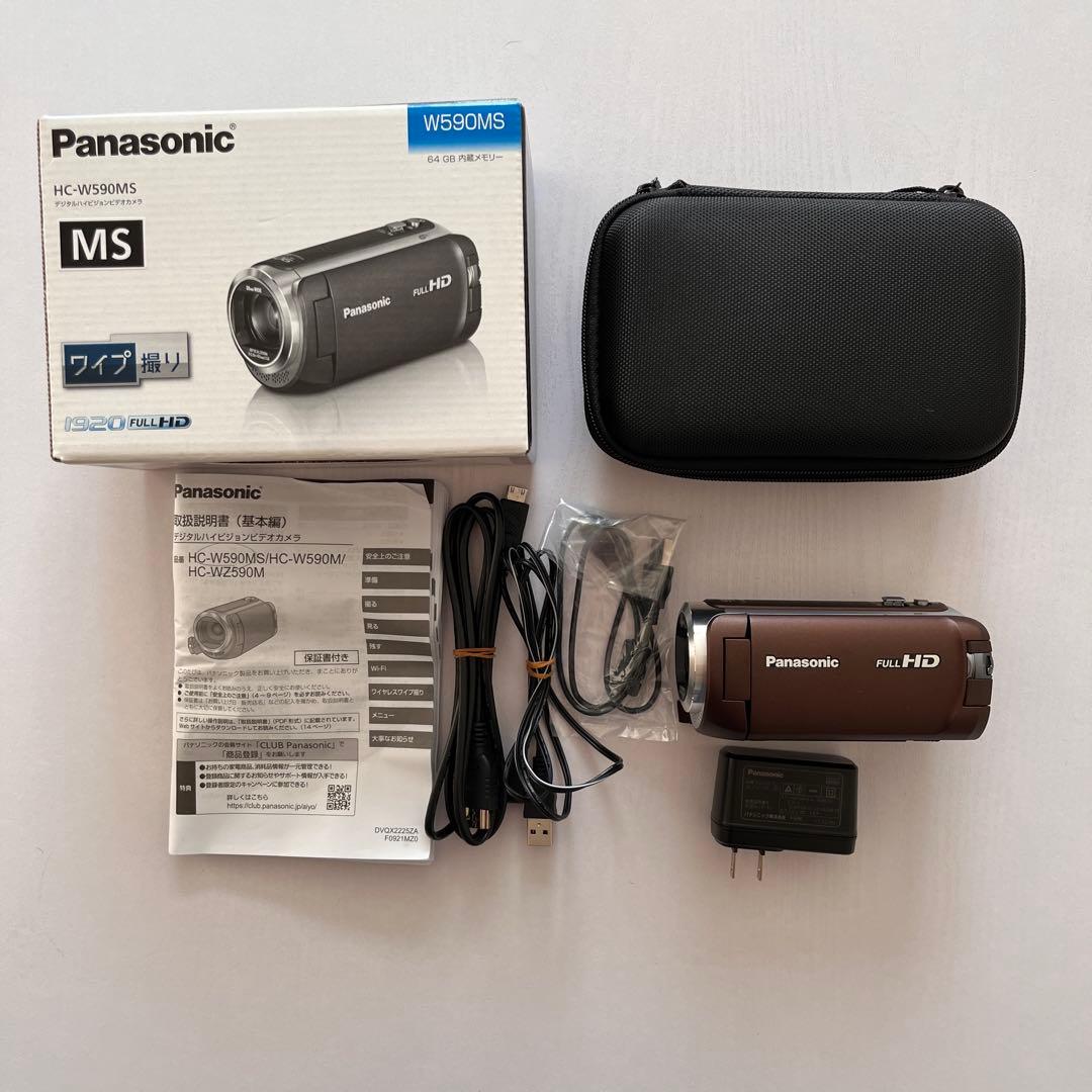 【美品】パナソニック HDビデオカメラ サブカメラ付+純正対応キャリングケース