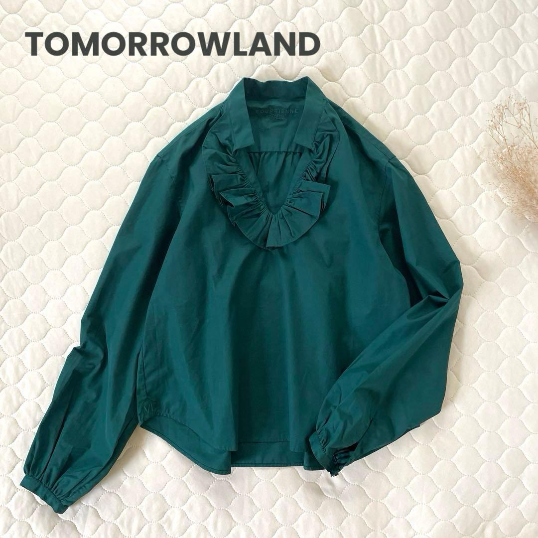 【極美品】定価7.3万✴︎ブリエンヌパリディス コットンフリルカラーブラウス