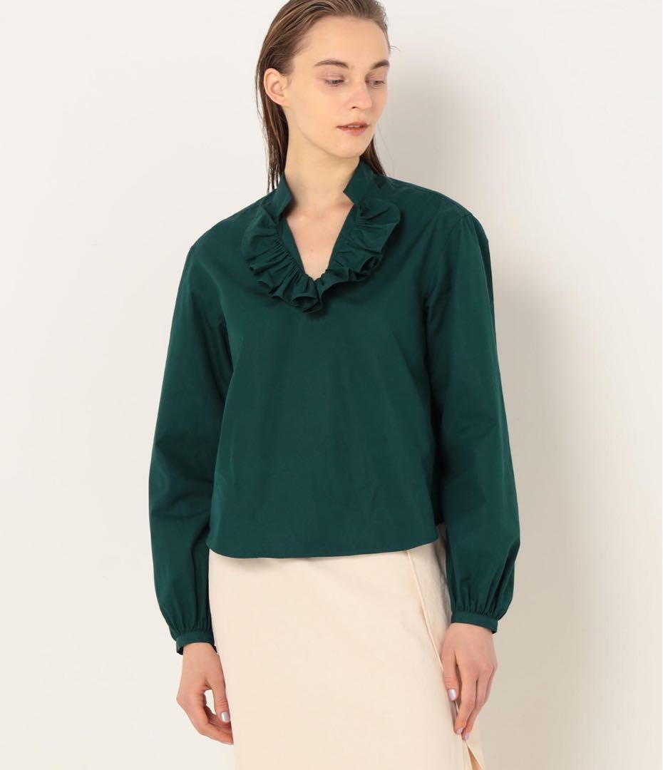 【極美品】定価7.3万✴︎ブリエンヌパリディス コットンフリルカラーブラウス