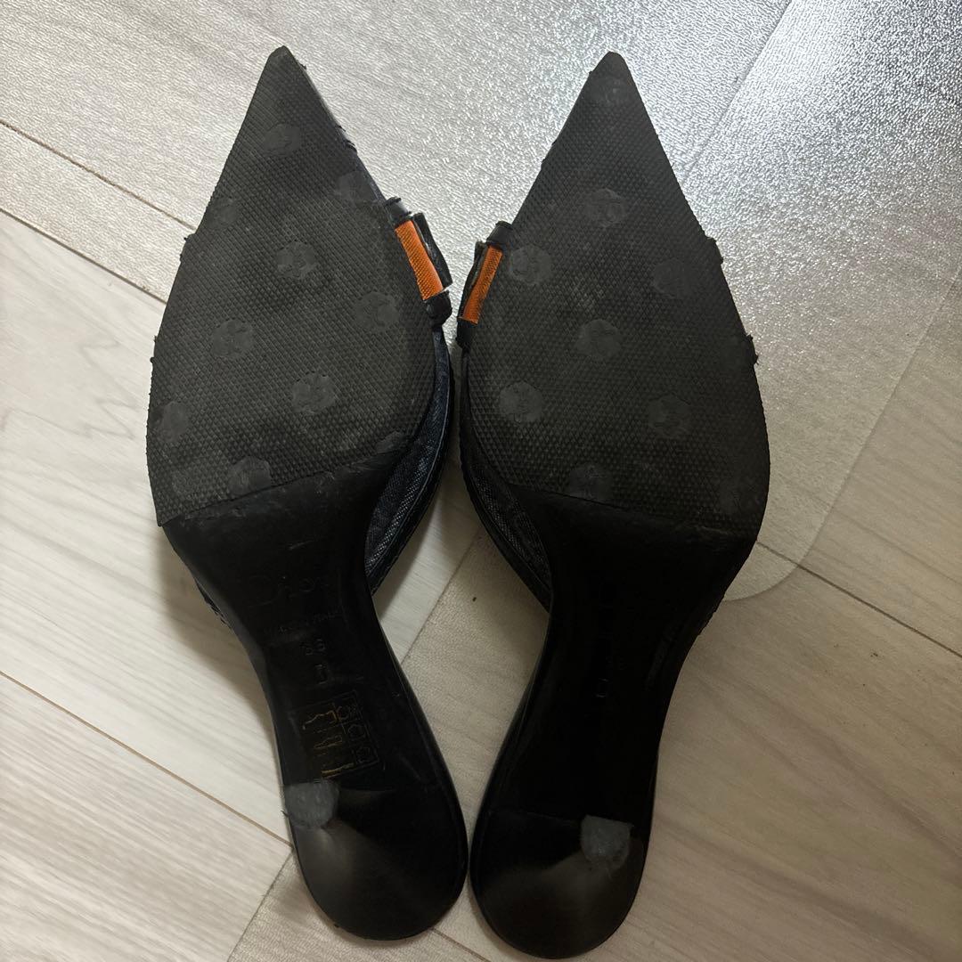 Dior ♡美品♡ブラック ミュール ポインテッドトゥ