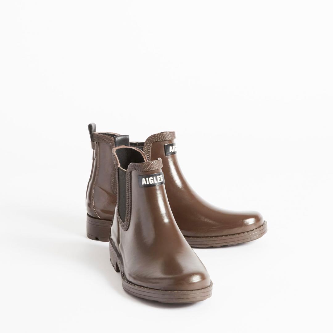 【現行品】AIGLE エーグル カーヴィル2 レインブーツ 38 ラバー■美品