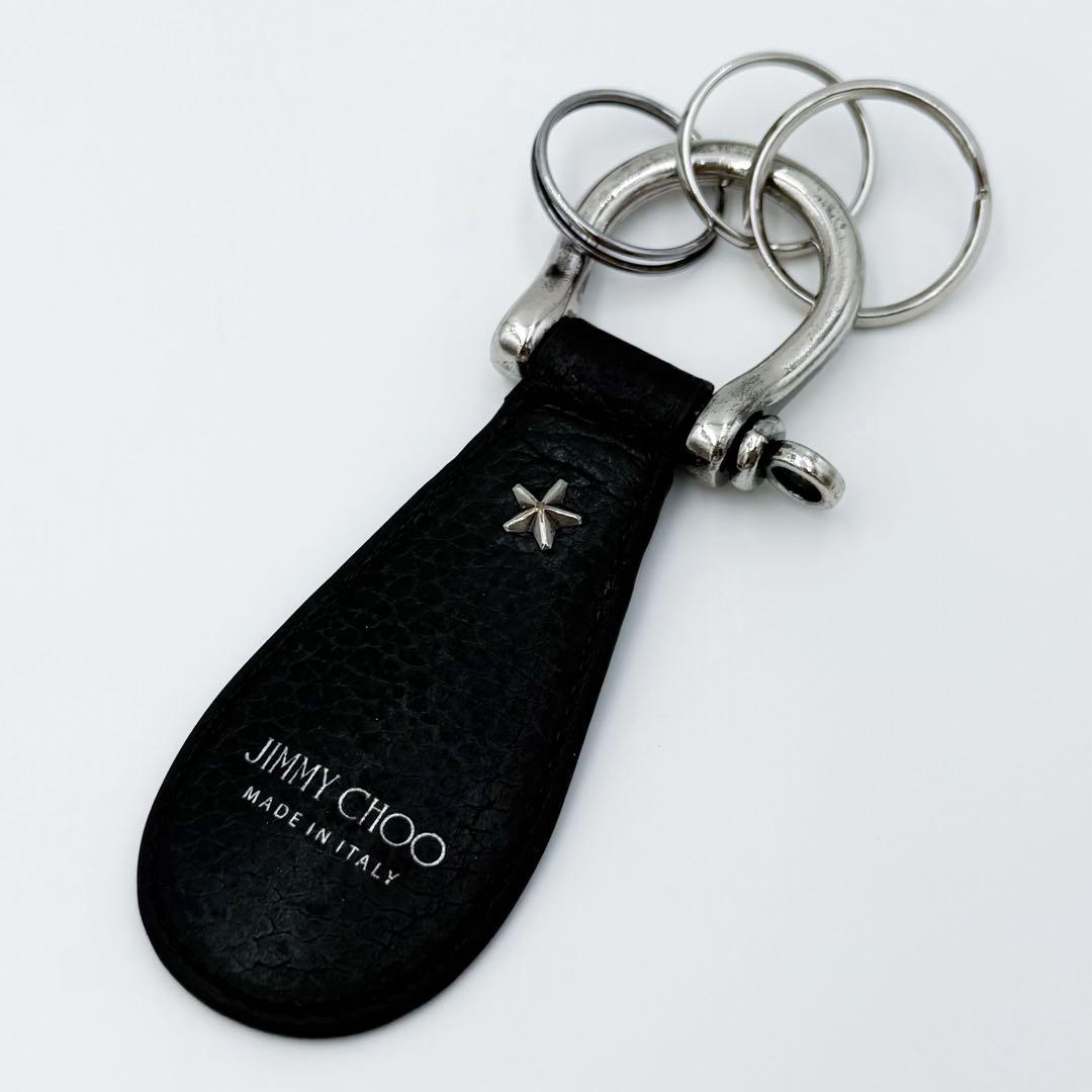 JIMMY CHOO ジミーチュウ WARREN キーリング ブラック 付属品完