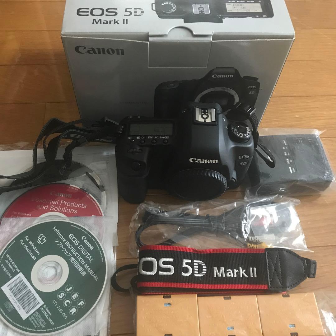 美品 canon EOS 5D Mark Ⅱ ボディ バッテリーなどセット