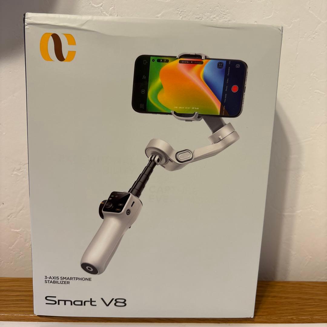 【美品】Smart V8 3軸スマートフォンスタビライザー　セット【1回使用】