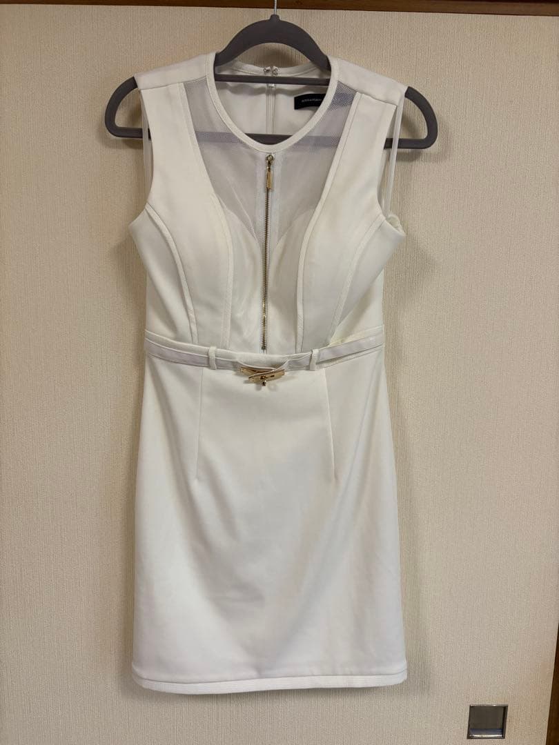 robe de fleurs glossy キャバドレス　M ホワイト　シュガー