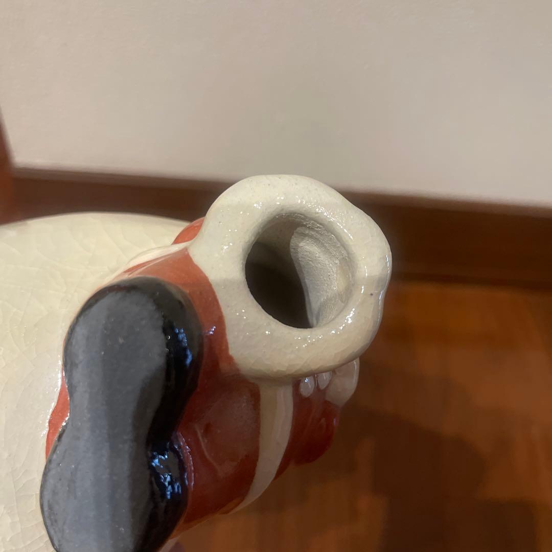 楽入釜　サンタクロース 陶器製　清水焼