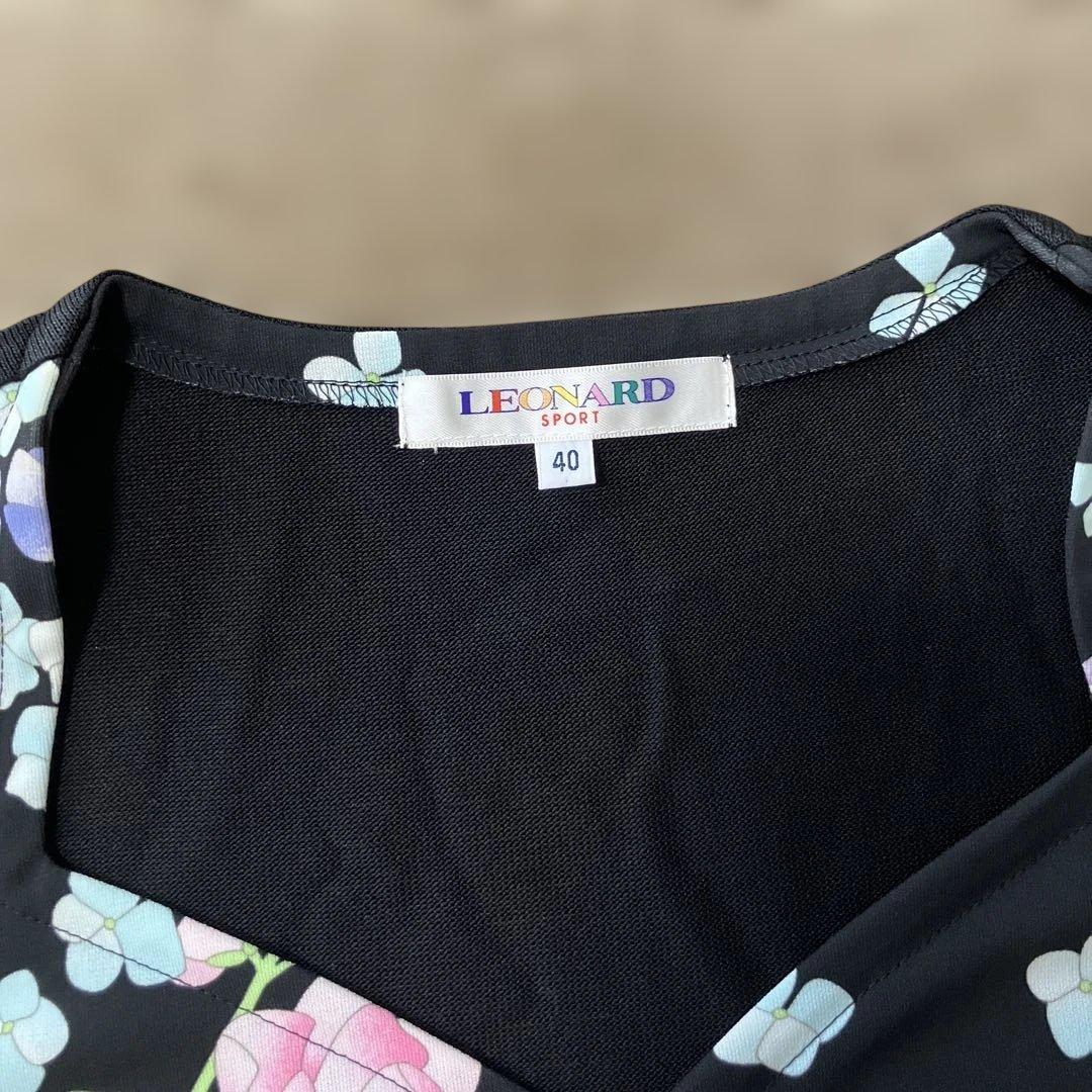値下げ　LEONARD 花柄 半袖Tシャツ 40