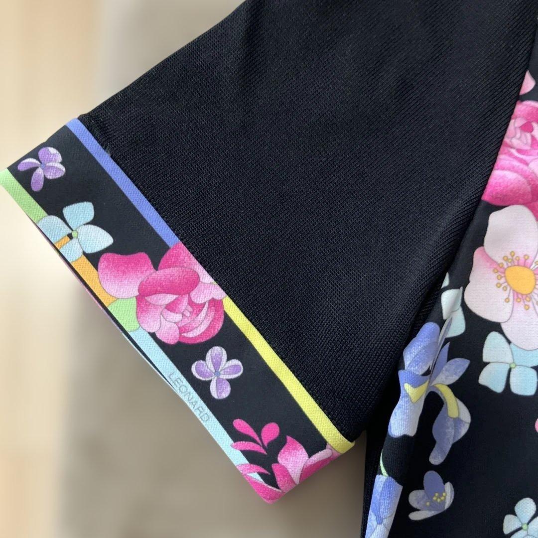 値下げ　LEONARD 花柄 半袖Tシャツ 40