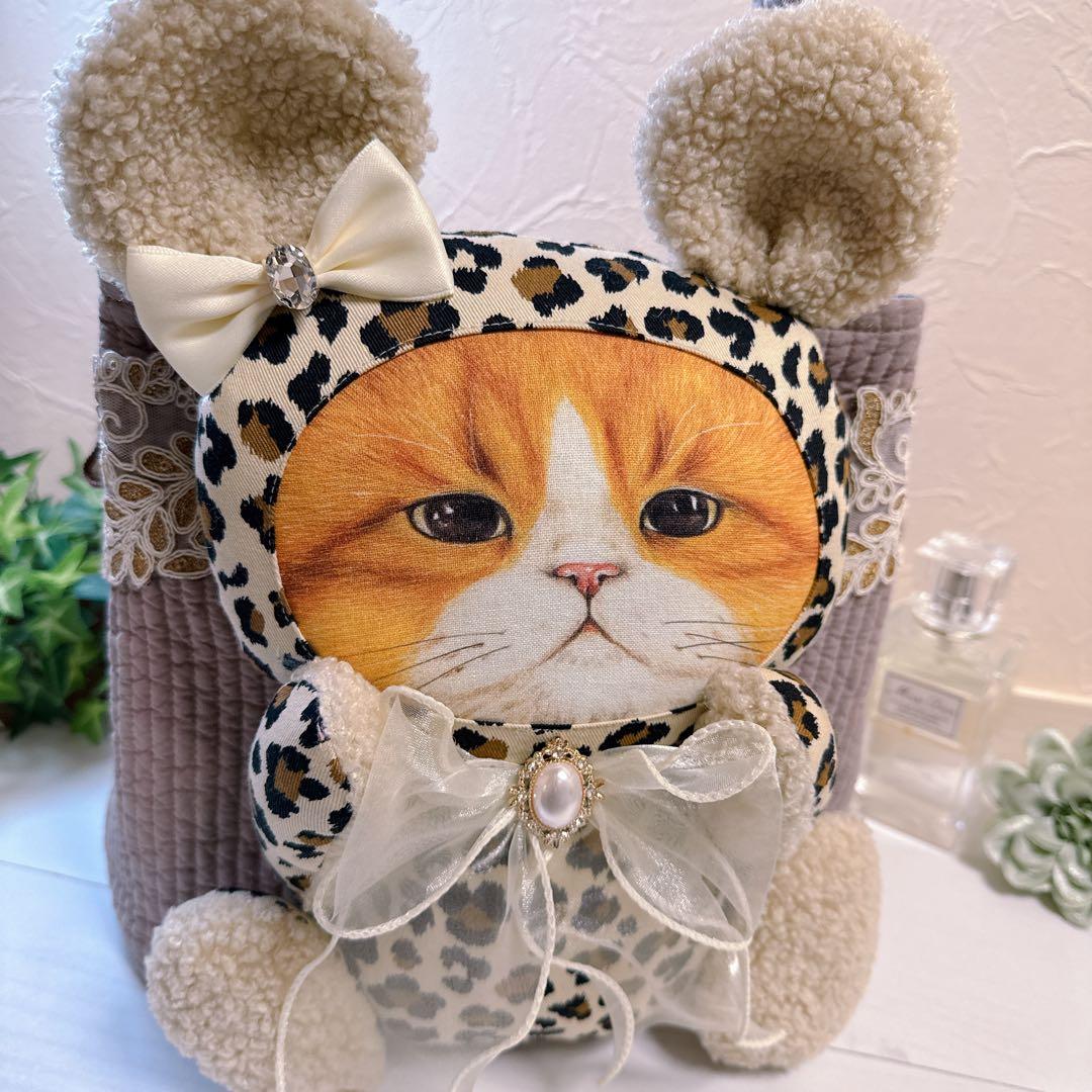 あ*き様 コヤンイサムチョン♡bigぶさかわハチワレにゃんのヌビ×インド刺繍トー