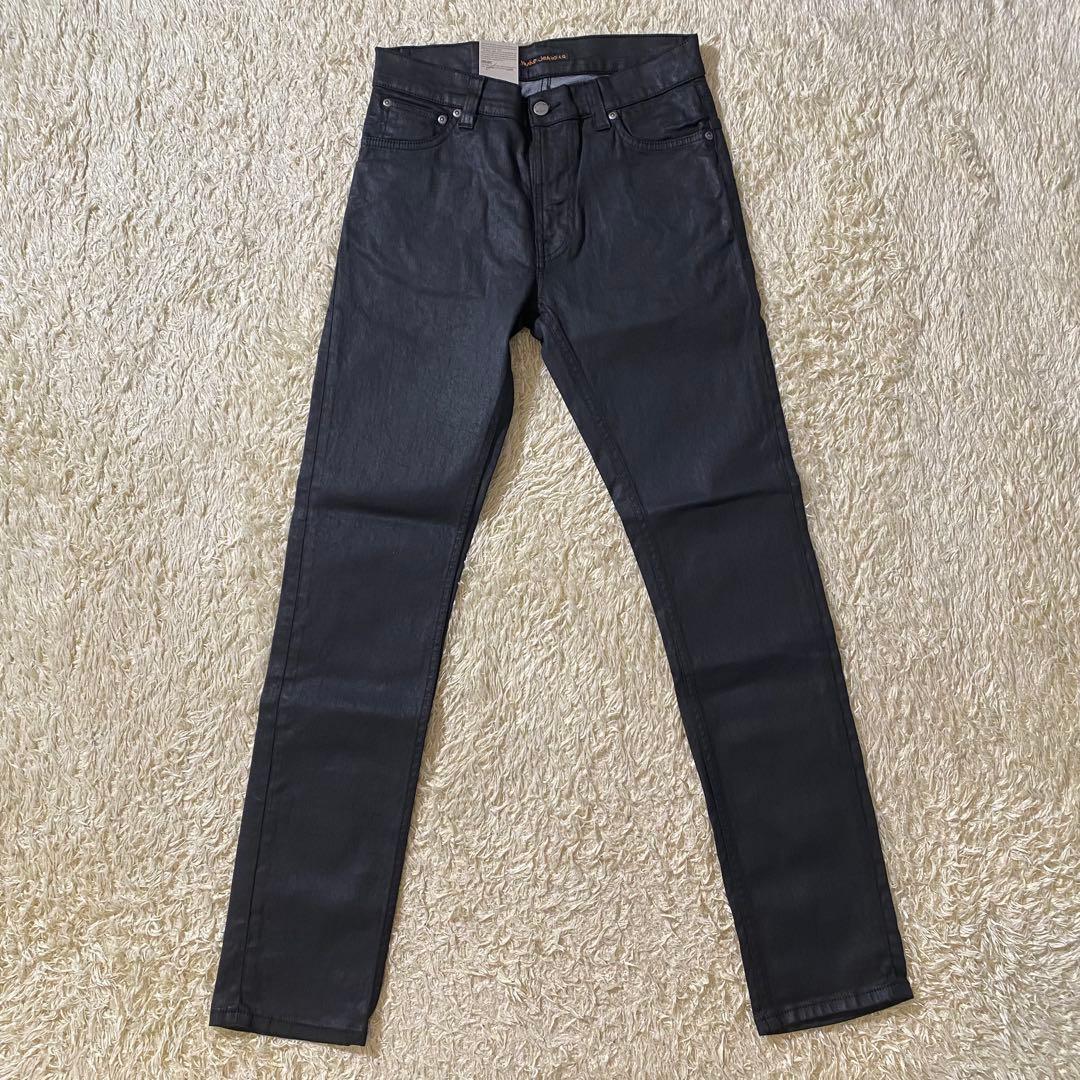 【新品】ヌーディージーンズ デニム THIN FINN 黒 W30 L32