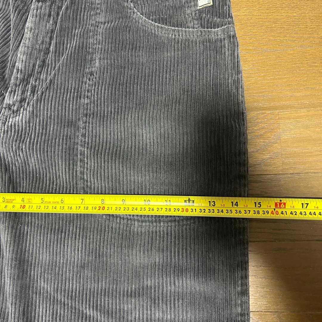 levi's silver tab コーデュロイ W36 グレー 太畝 バギー