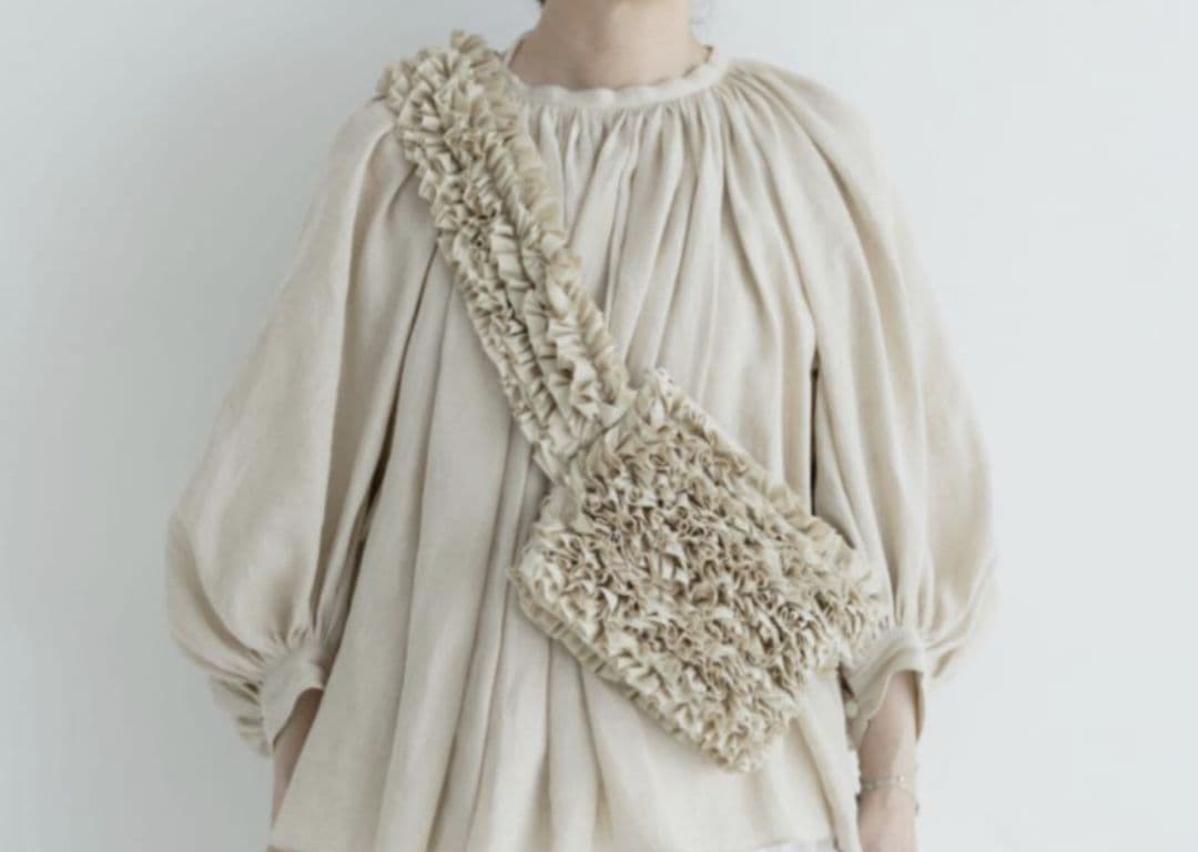 R&D.M.Co- FRILL BODY BAG フリルボディバッグ エクリュ