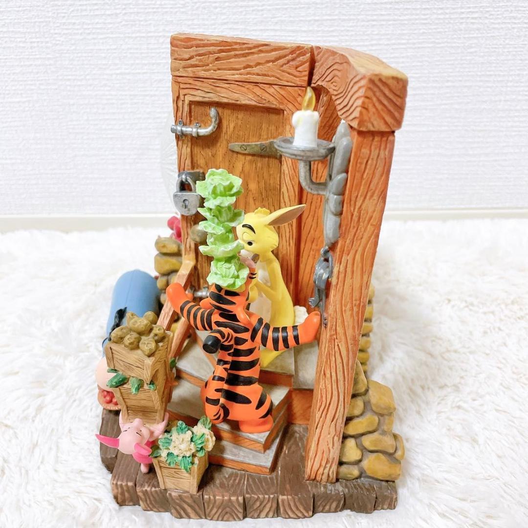 【希少】 ディズニー プーさん スノードーム 陶器 オルゴール 動作品