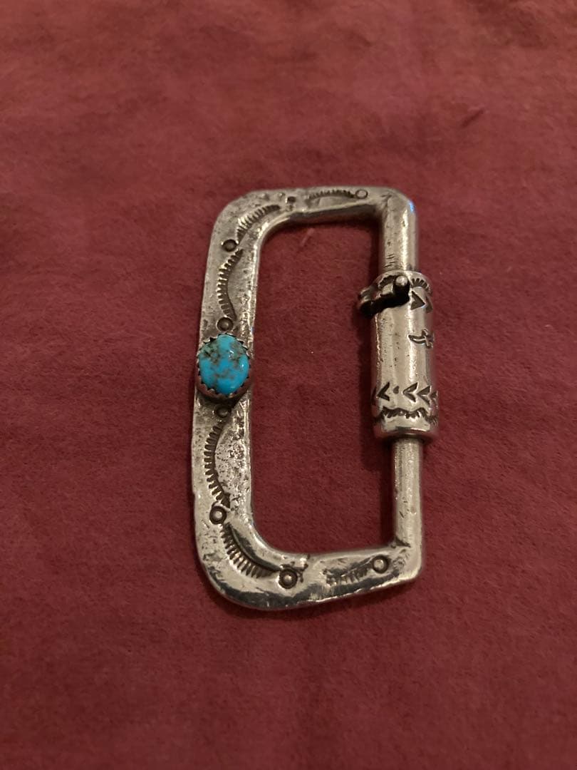 【KAPITAL】キーホルダー　シルバー製ターコイズ付き