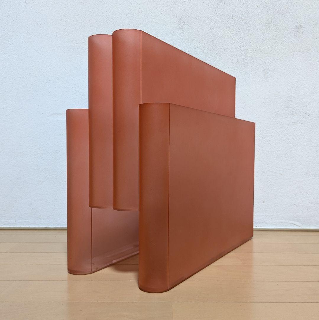 美品 希少 Kartell カルテル ポルタリビステ マガジンラック オレンジ