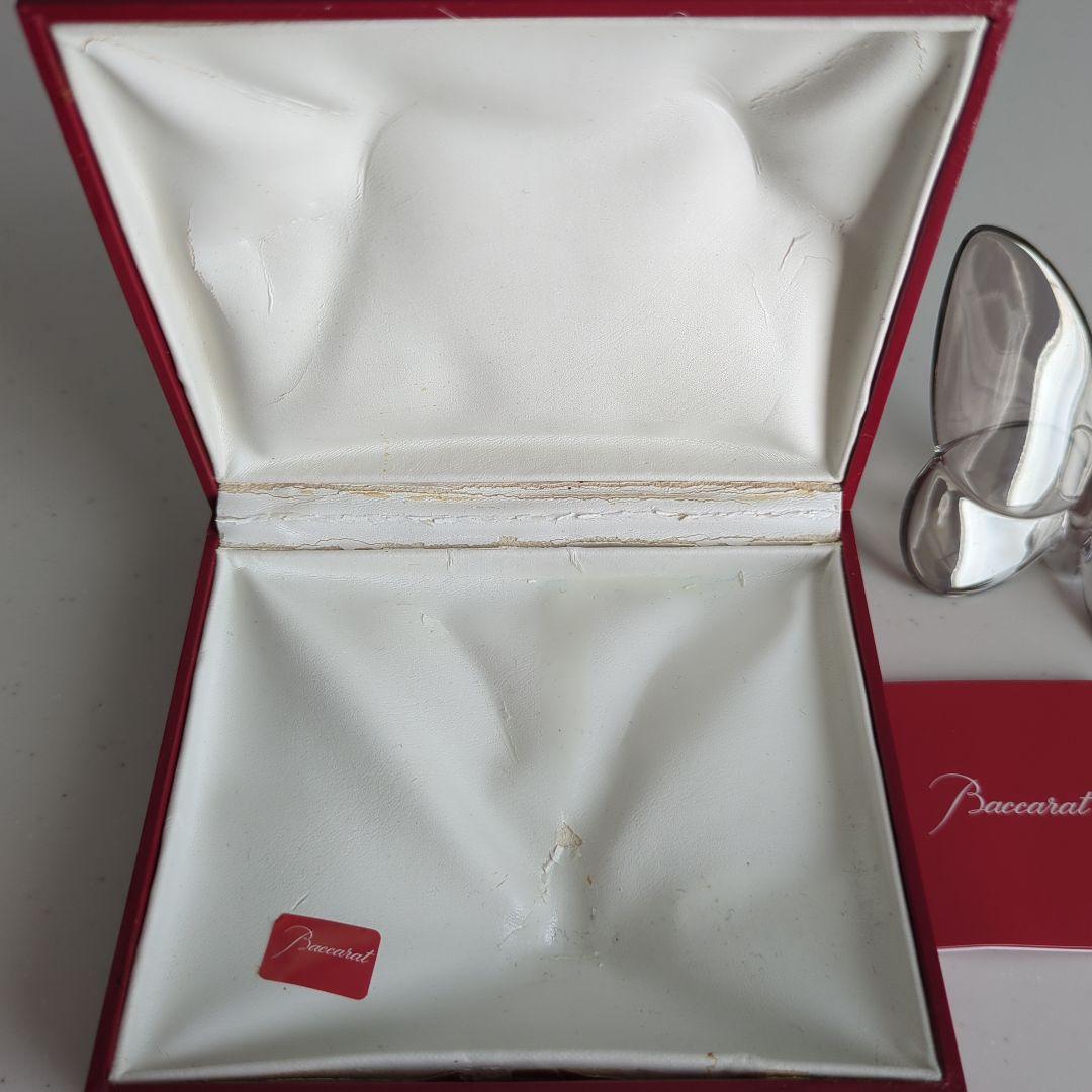 バカラ ラッキーバタフライ パピヨン グレー 置き物 クリスタル　置き物