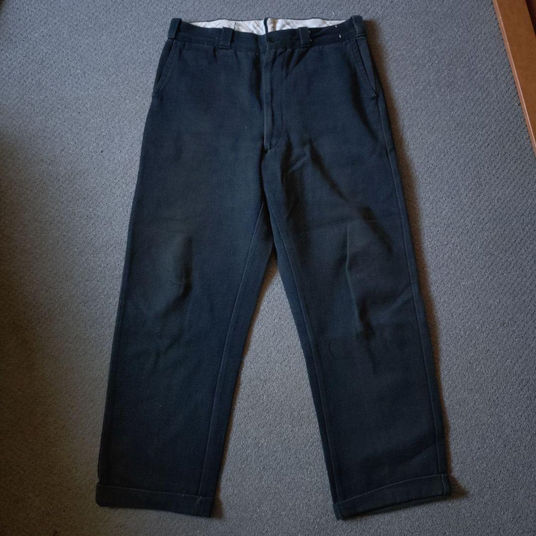 60s ウィップコード ワークパンツ 黒 ヴィンテージ USA フリスコ50s