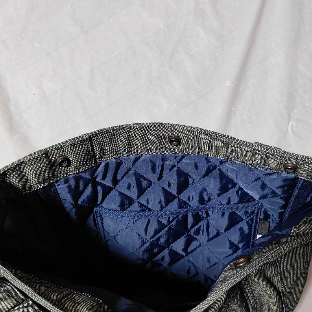 【極美品】ポーター　ショルダーバック　デニム　通勤　通学　旅行　大容量　A4収納