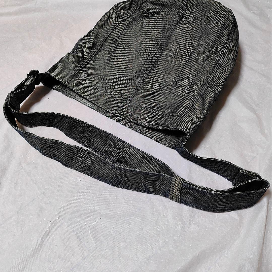 【極美品】ポーター　ショルダーバック　デニム　通勤　通学　旅行　大容量　A4収納