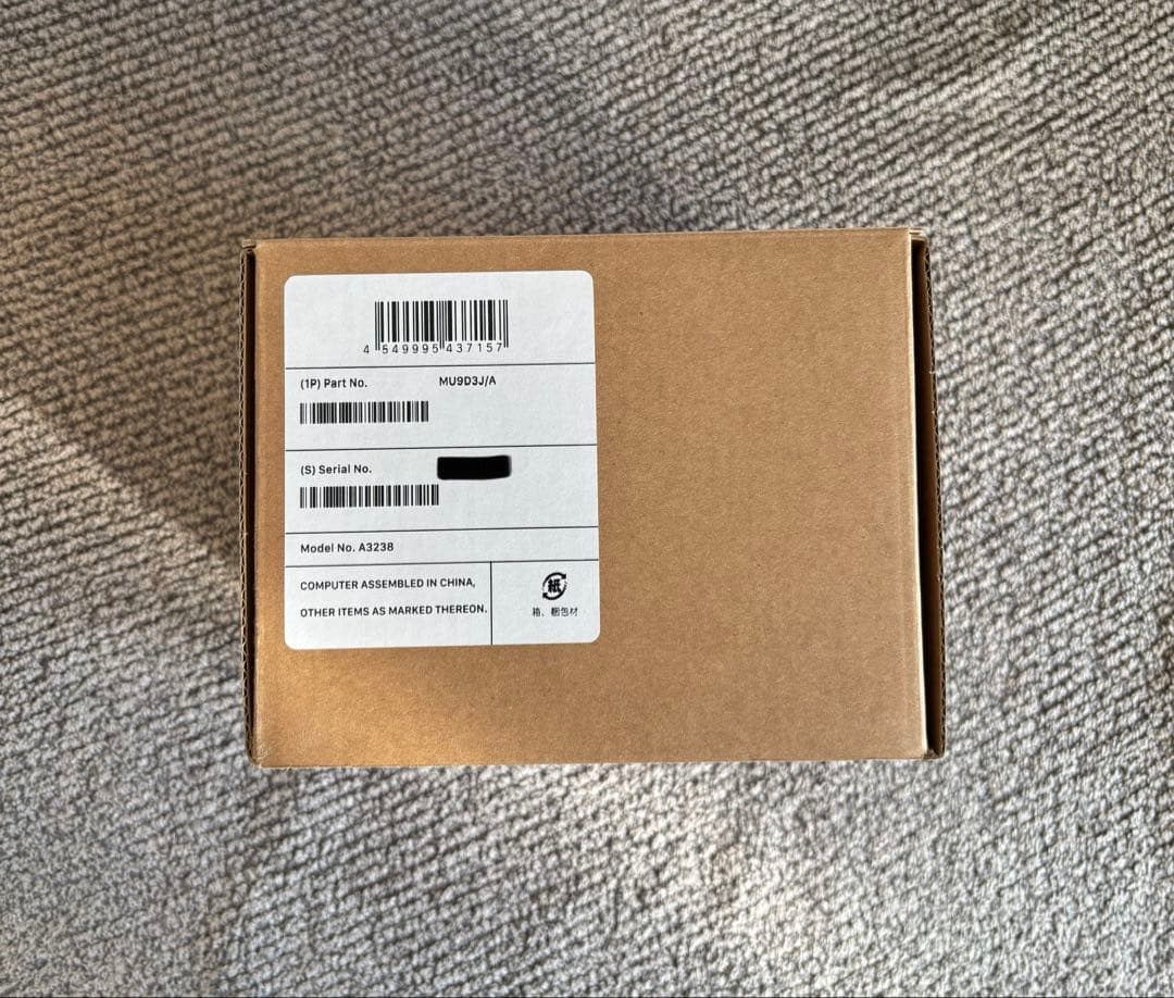 【新品未使用】Apple Mac mini M4チップ 16GB 256GB