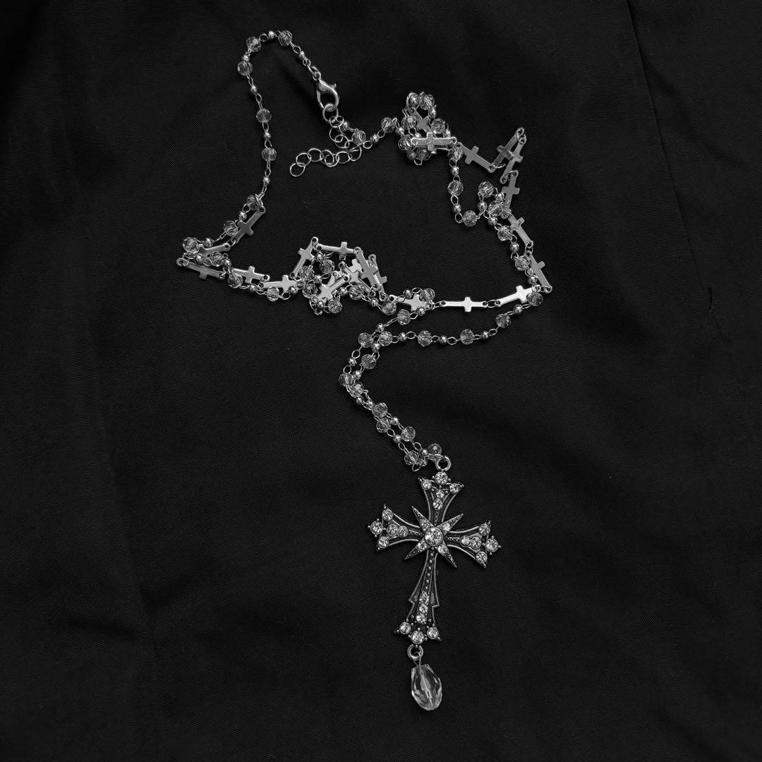 地雷 パルエルフィー メイド フリル リボン 十字架 ベルト セットアップ