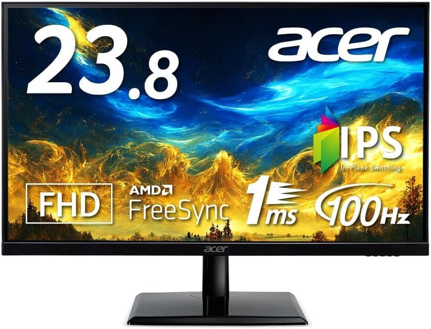 日本エイサー Acer スタンダードモニター 23.8インチ IPS フルHD