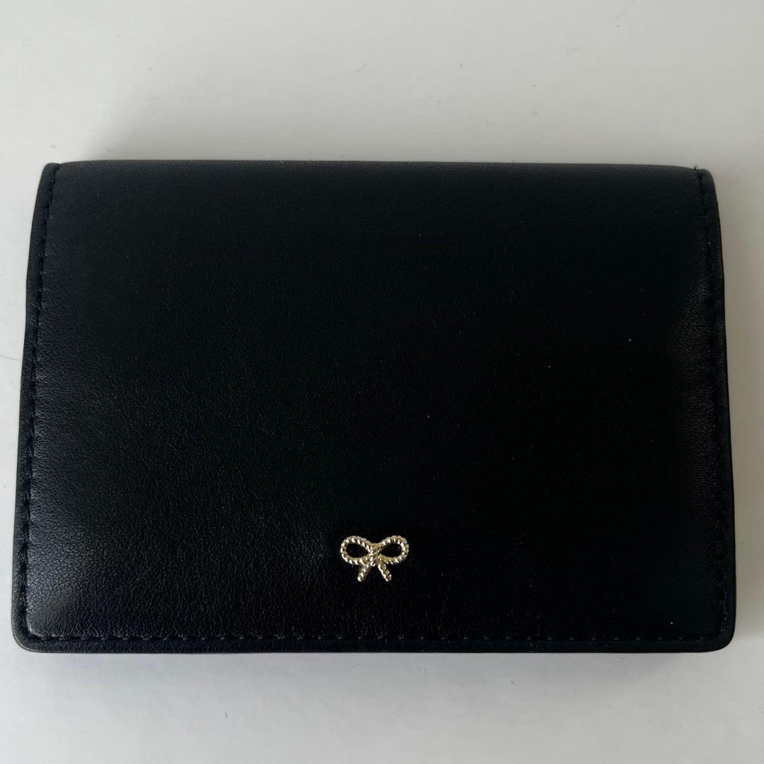 美品　Anya Hindmarch 黒 名刺入れ