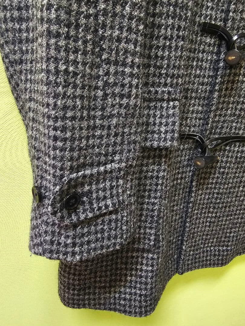 テイジンメンズショップ　ハリスツイード　ダッフルコート　LL