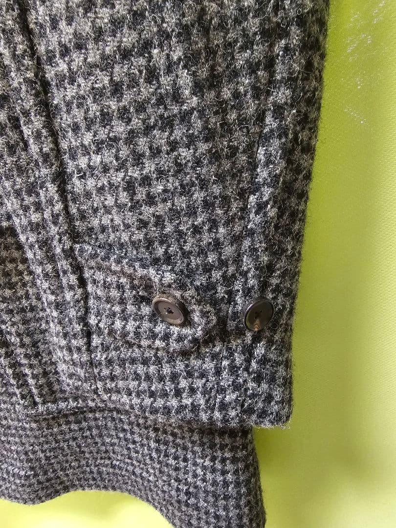 テイジンメンズショップ　ハリスツイード　ダッフルコート　LL