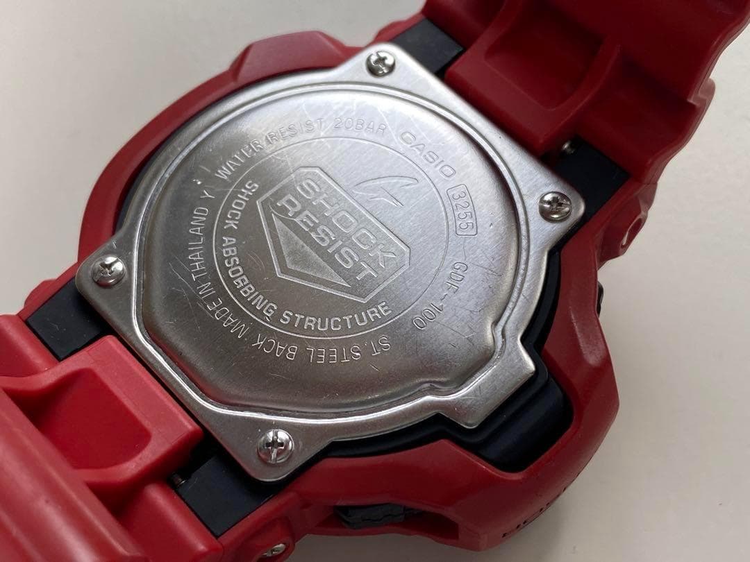 デカG/G-SHOCK/GDF-100/絶版/マットレッド/赤/ビンテージ/レア