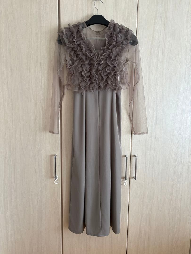 atlo オケージョンドレス　袖あり&ミモレ丈同窓会3点セットセレモニー結婚式