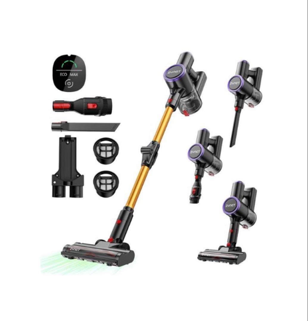 掃除機♥コードレス 業界初腰痛ゼロ折りたたみ式 70KPa超強力吸引 自立式