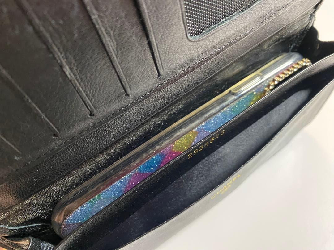 CHANEL ヴィンテージ長財布　黒