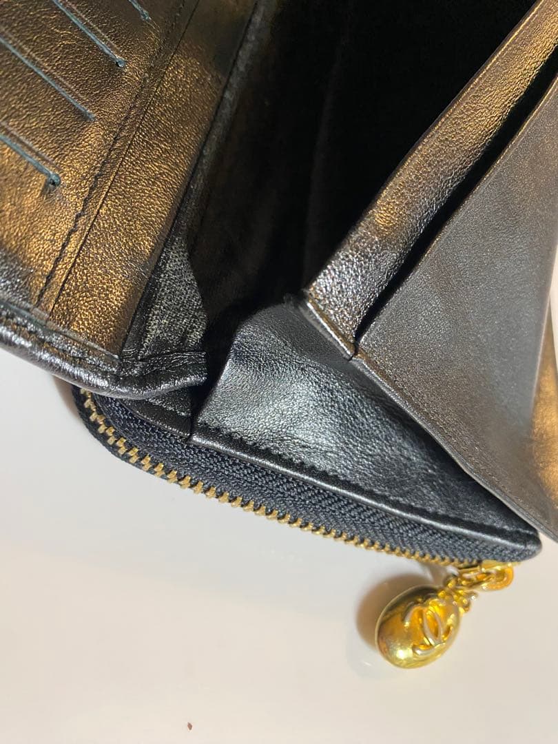 CHANEL ヴィンテージ長財布　黒