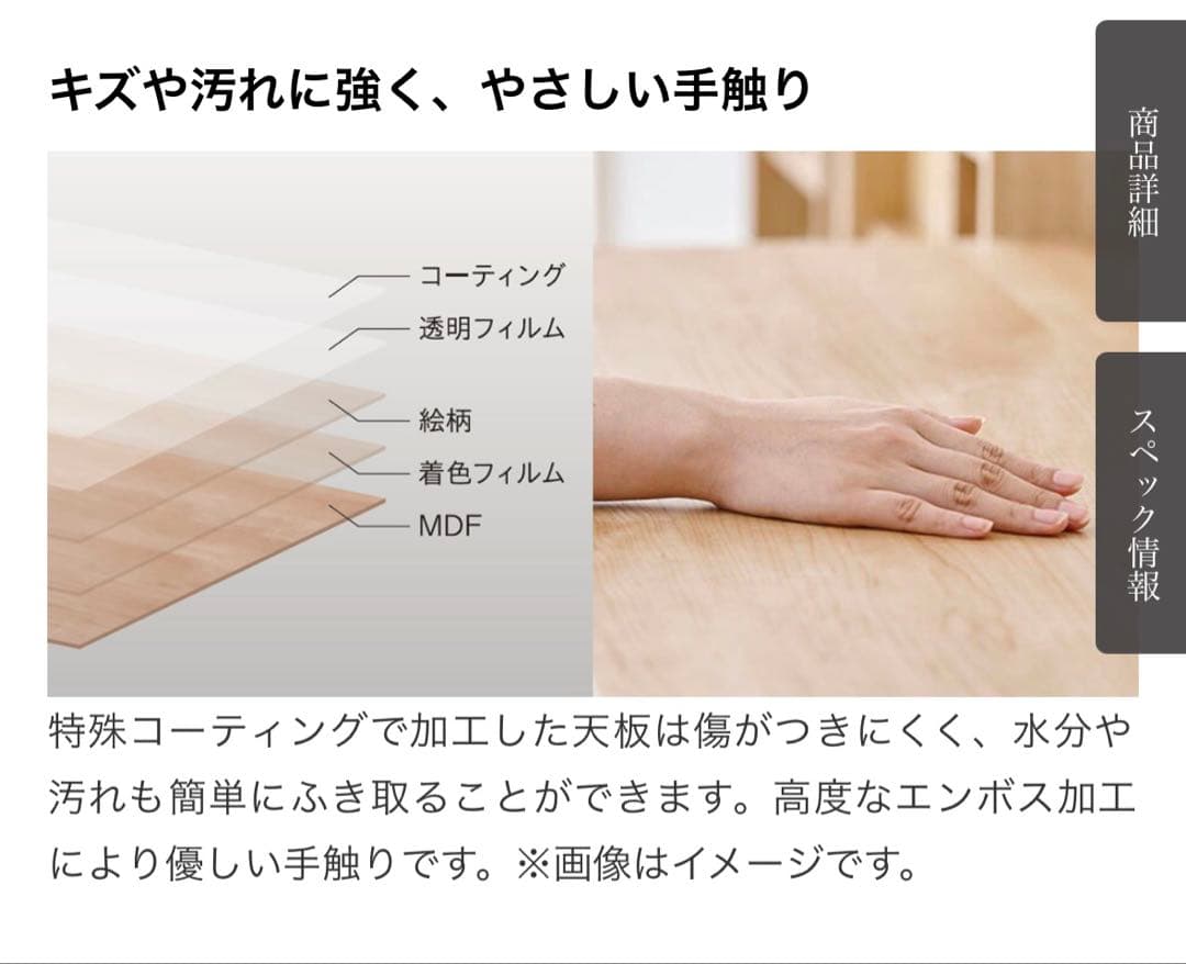 ①書斎机 学習机 デスクホリス ※机本体のみ (1/2)