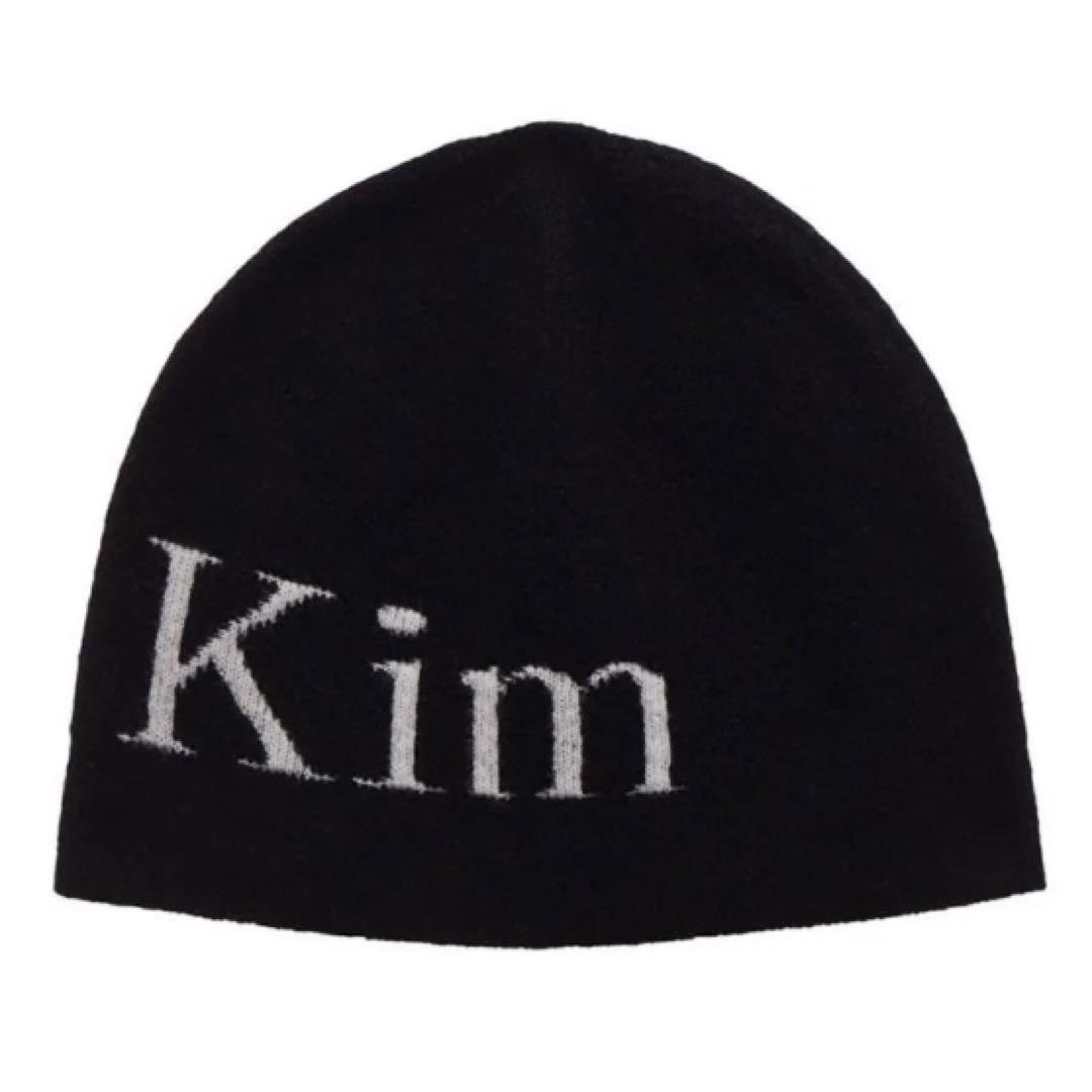 帽子 MATIN KIM LOGO JACQUARD SHORT BEANIE