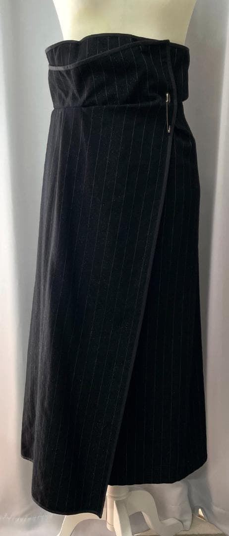 COMME des GARÇONS　ラメ入りウールの巻きサルエルパンツ