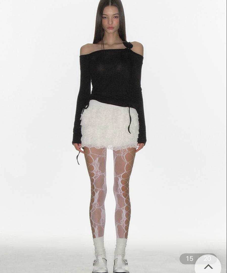 【CRANK】CANCAN Frill mini Skirt