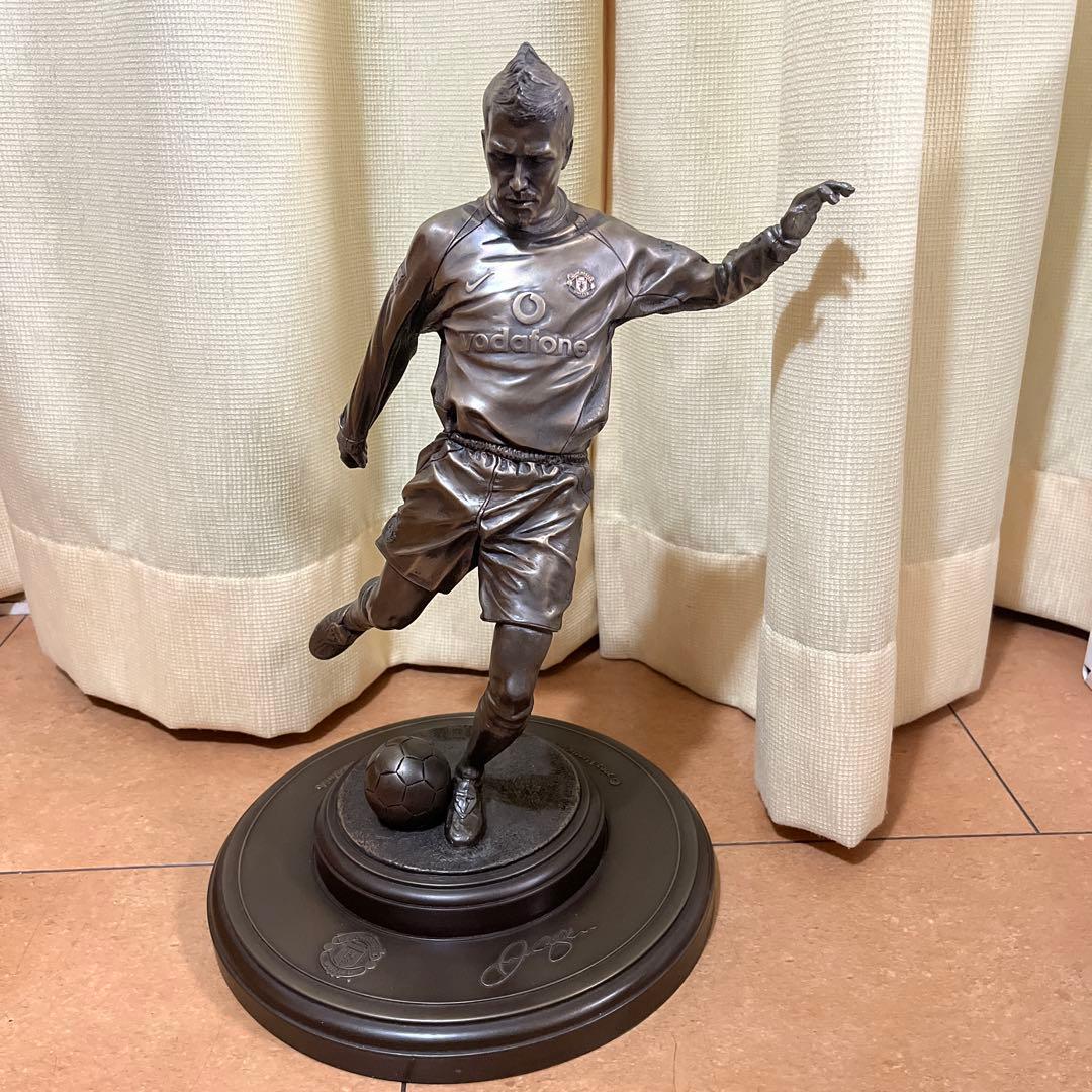 Kartoon ベッカム　ブロンズ像　美品