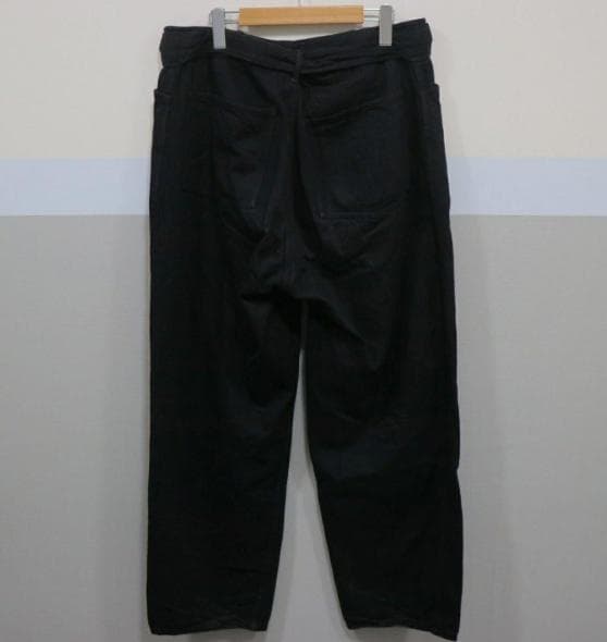 COMOLI ベルテッド パンツ ブラック サイズ4 XL 相当 ｜ コモリ