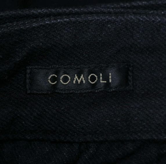 COMOLI ベルテッド パンツ ブラック サイズ4 XL 相当 ｜ コモリ