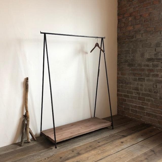 特大　貴重　数量限定　特別価格　ハンガーラック　アイアン家具　古材　無垢材　送込