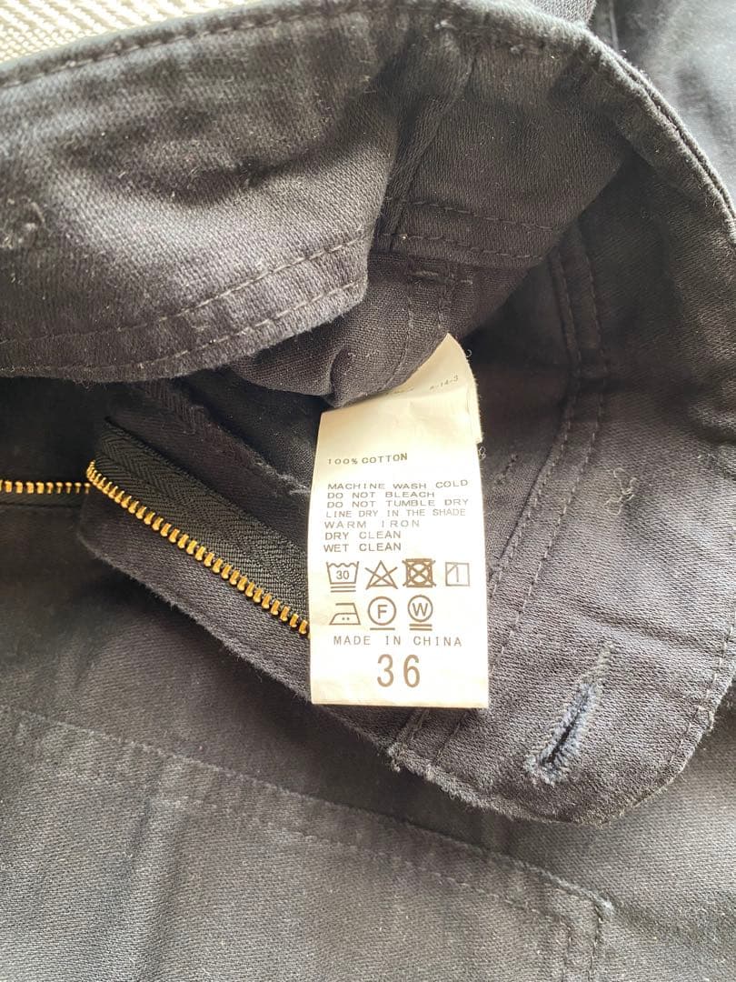 ブラック ベイカーパンツ36