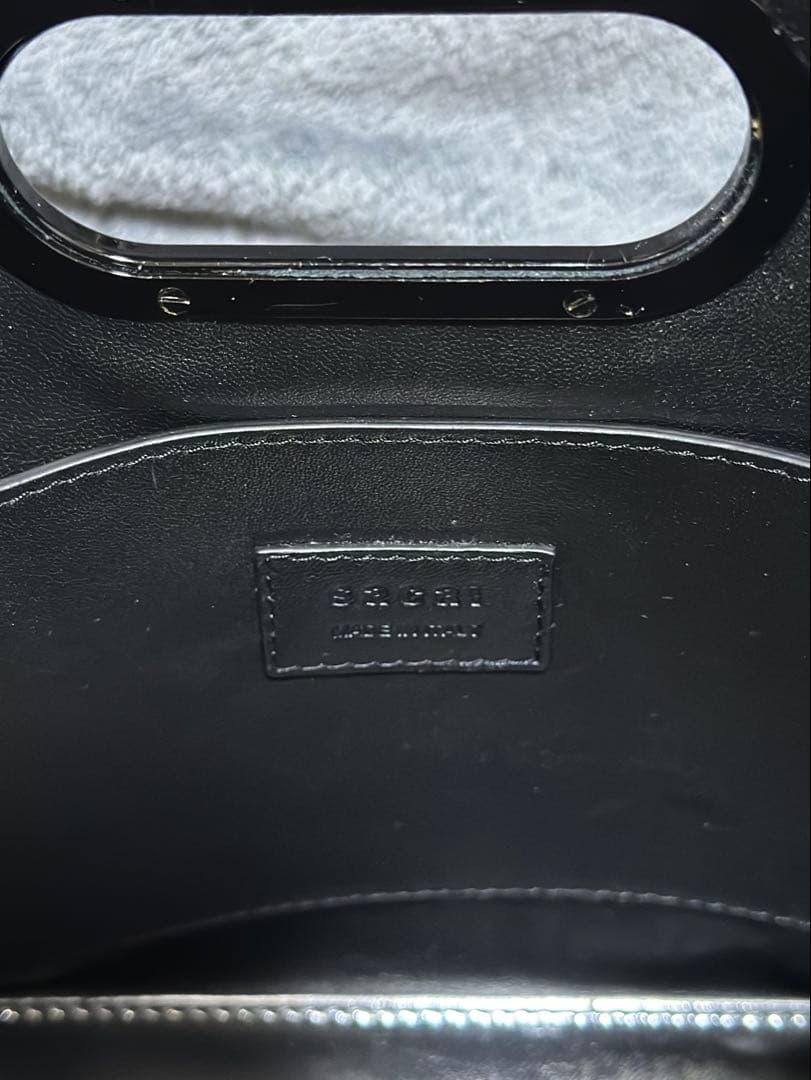 sacai サカイ ロゴ カゴミニバッグ ハンドバッグ 鞄